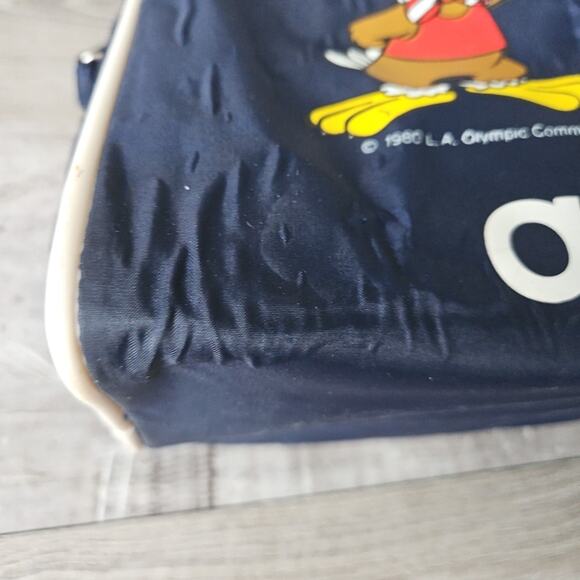 Vintage 1984 ADIDAS USA Olympic Committee Duffel Bag Los Angeles 1980s LA - Picture 9 of 16